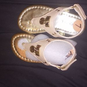 Rose gold toddler Sandles